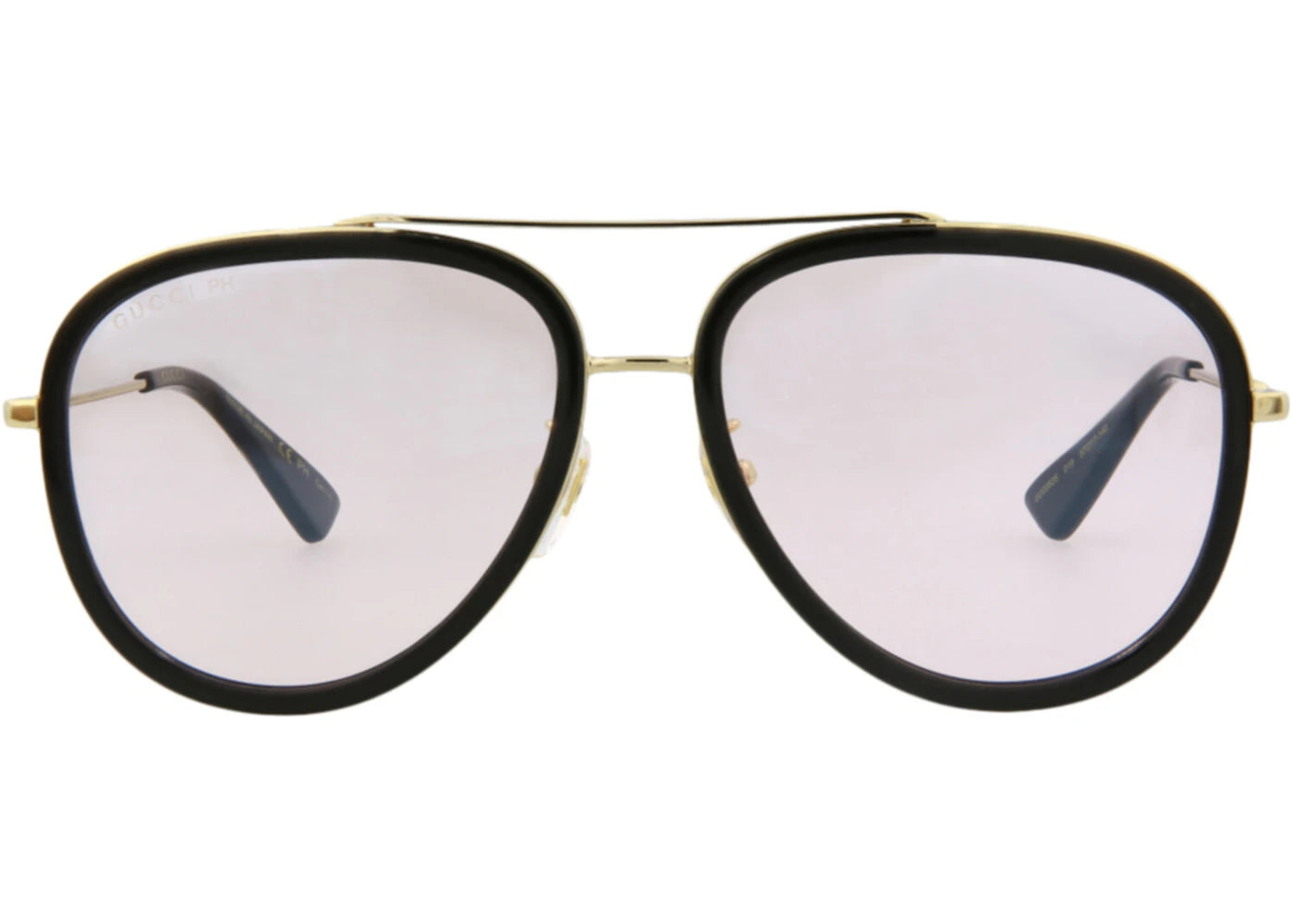 Gucci Aviator-Style Metal Sunglasses Gold/Gold/Pink (GG0062S-30001035-019)