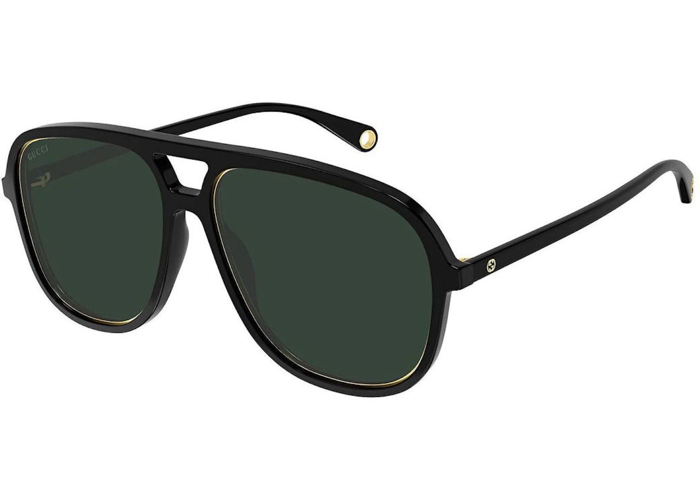 Gucci Aviator Sunglasses Black (GG1077S-002-57)