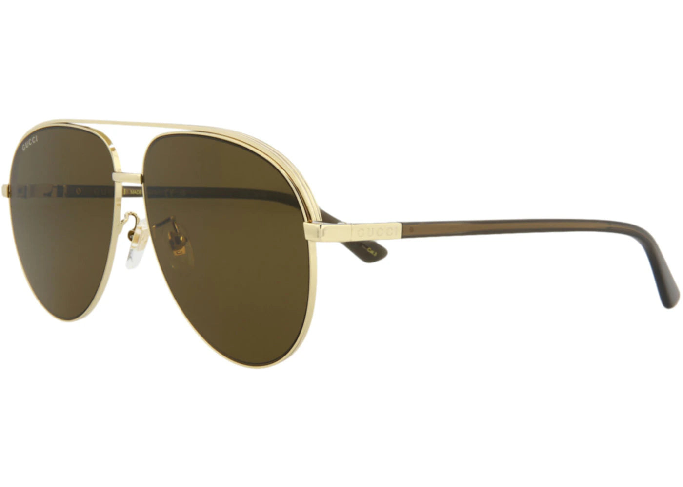 Gucci Aviator Sunglasses Gold/Gold/Brown (GG1098S-30012903-002)