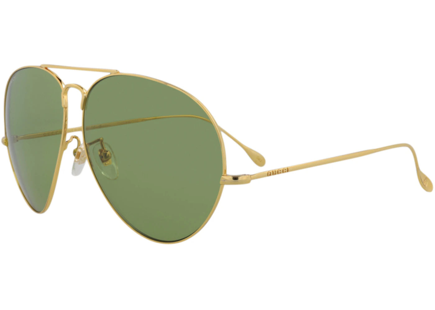 Gucci Aviator Sunglasses Gold/Gold/Green (GG1481S-30014511-001)