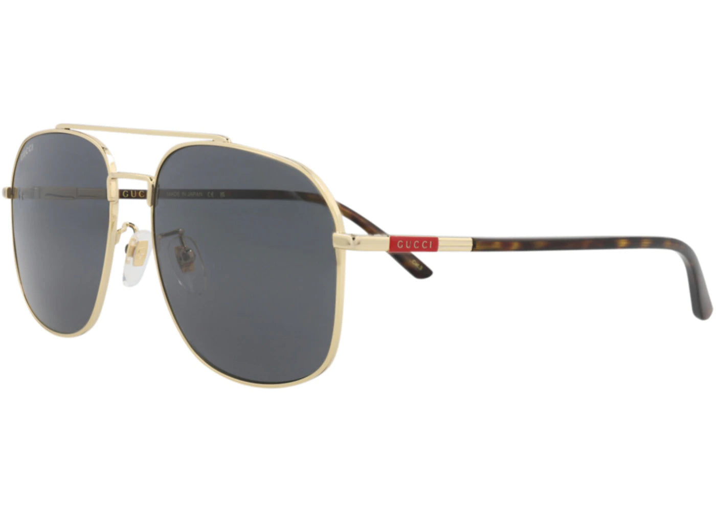 Gucci Aviator Sunglasses Gold Havana Grey (GG1351S-30013912-001)