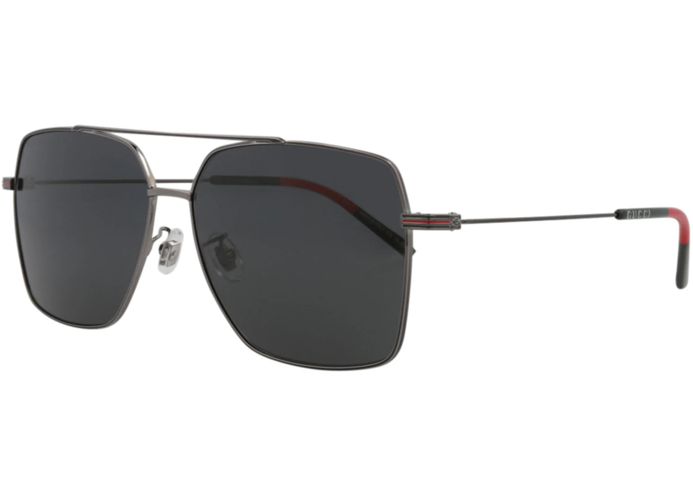 Gucci Aviator Sunglasses Ruthenium/Ruthenium/Grey (GG1053SK-30011661-001)