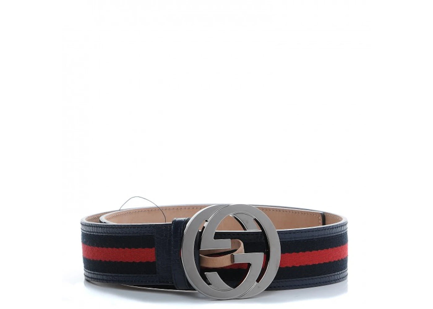 Gucci Interlocking G Belt Web Navy Blue/Red