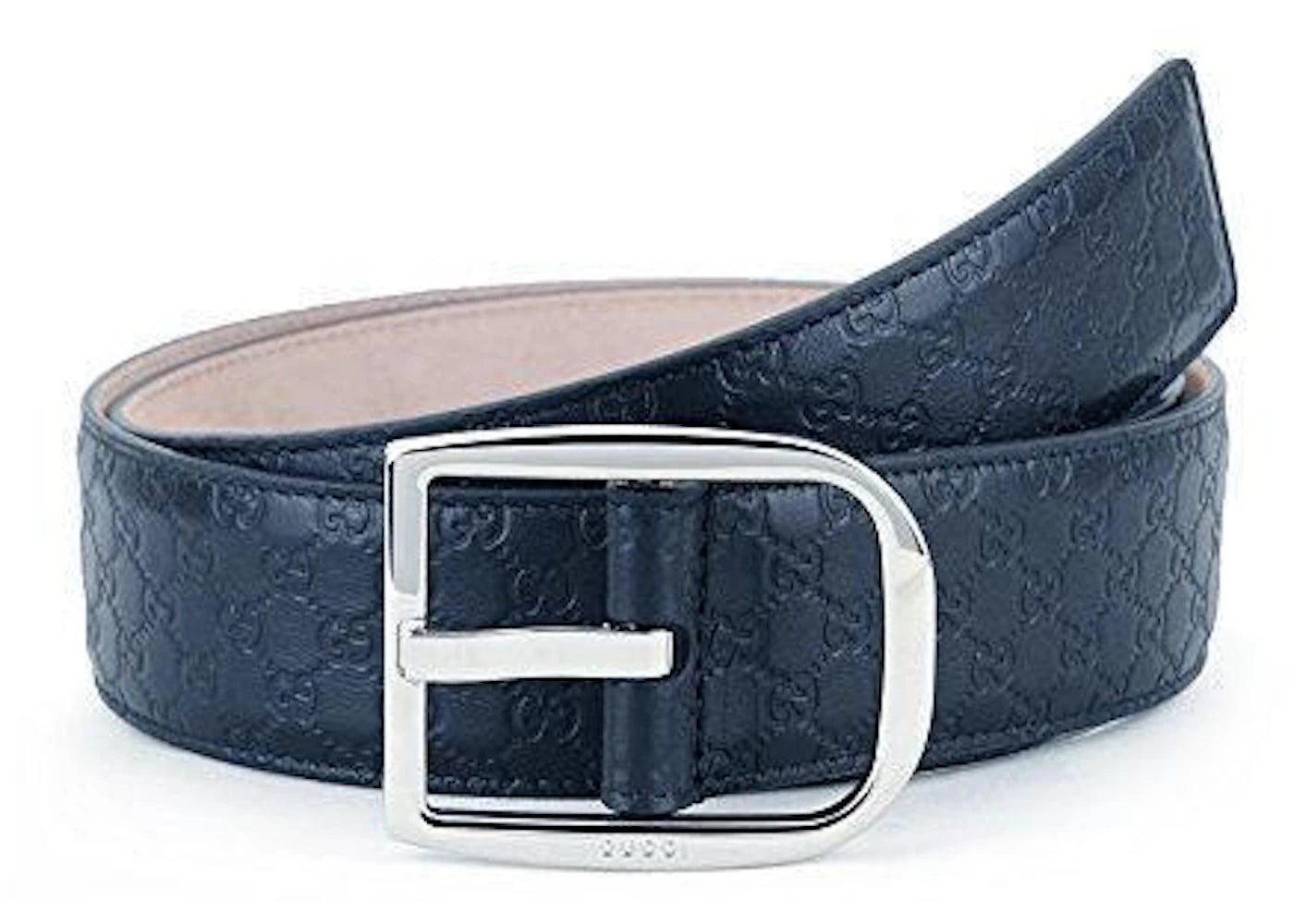 Gucci Belt MicroGuccissima 1.5 Width Navy