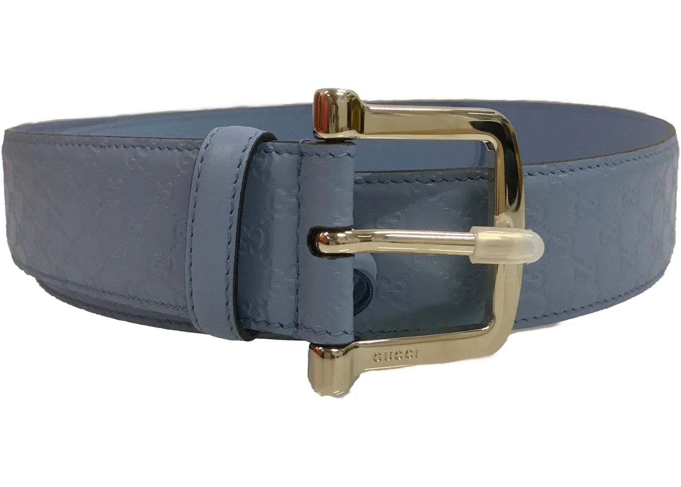 Gucci Belt MicroGuccissima 1.5W Mineral Blue