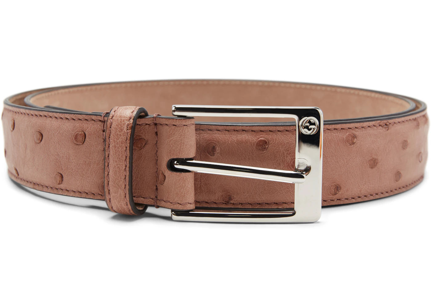 Gucci Belt Ostrich Light Pink