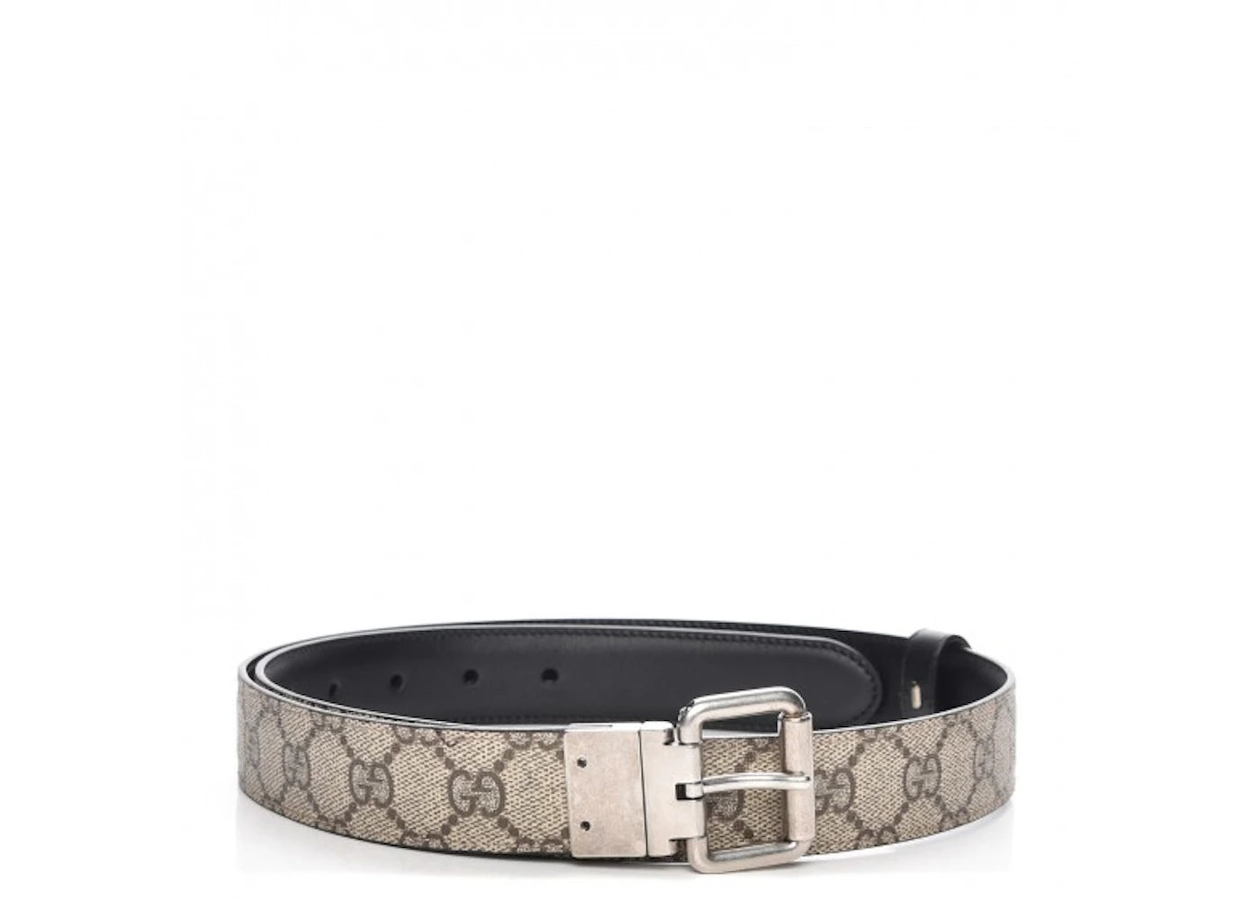 Gucci Reversible Belt GG Canvas Black/Beige