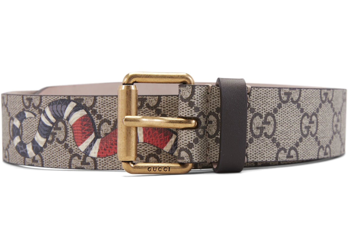 Gucci Belt Supreme Kingsnake Brown