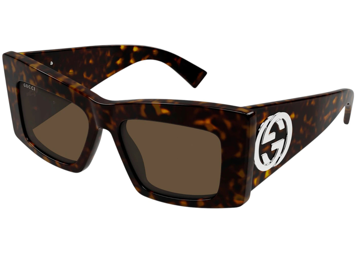 Gucci Butterfly Sunglasses Shiny Dark Havana Brown (GG1842S-002-53)