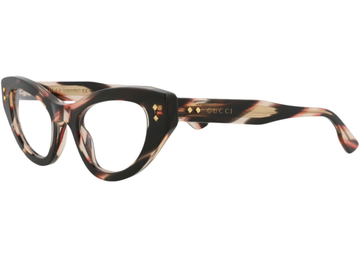 Gucci Cat Eye Eyeglasses Havana/Havana Transparent (GG1083O-30012888-002)