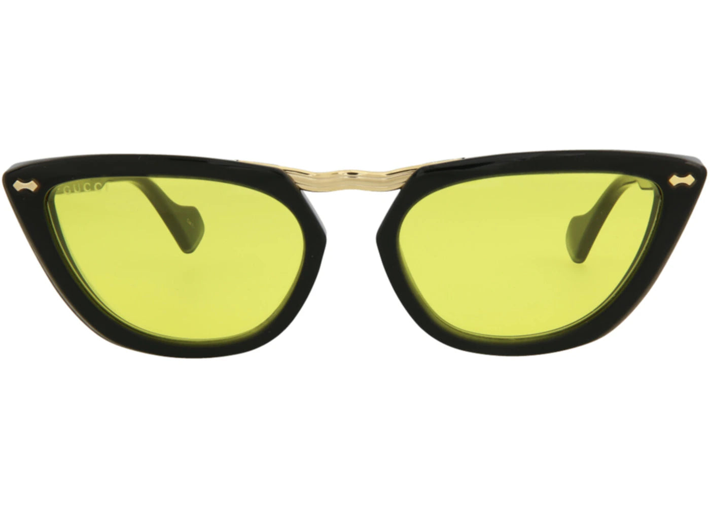 Gucci Cat Eye-Frame Acetate Sunglasses Black/Black/Yellow (GG0616S-30008120-002)