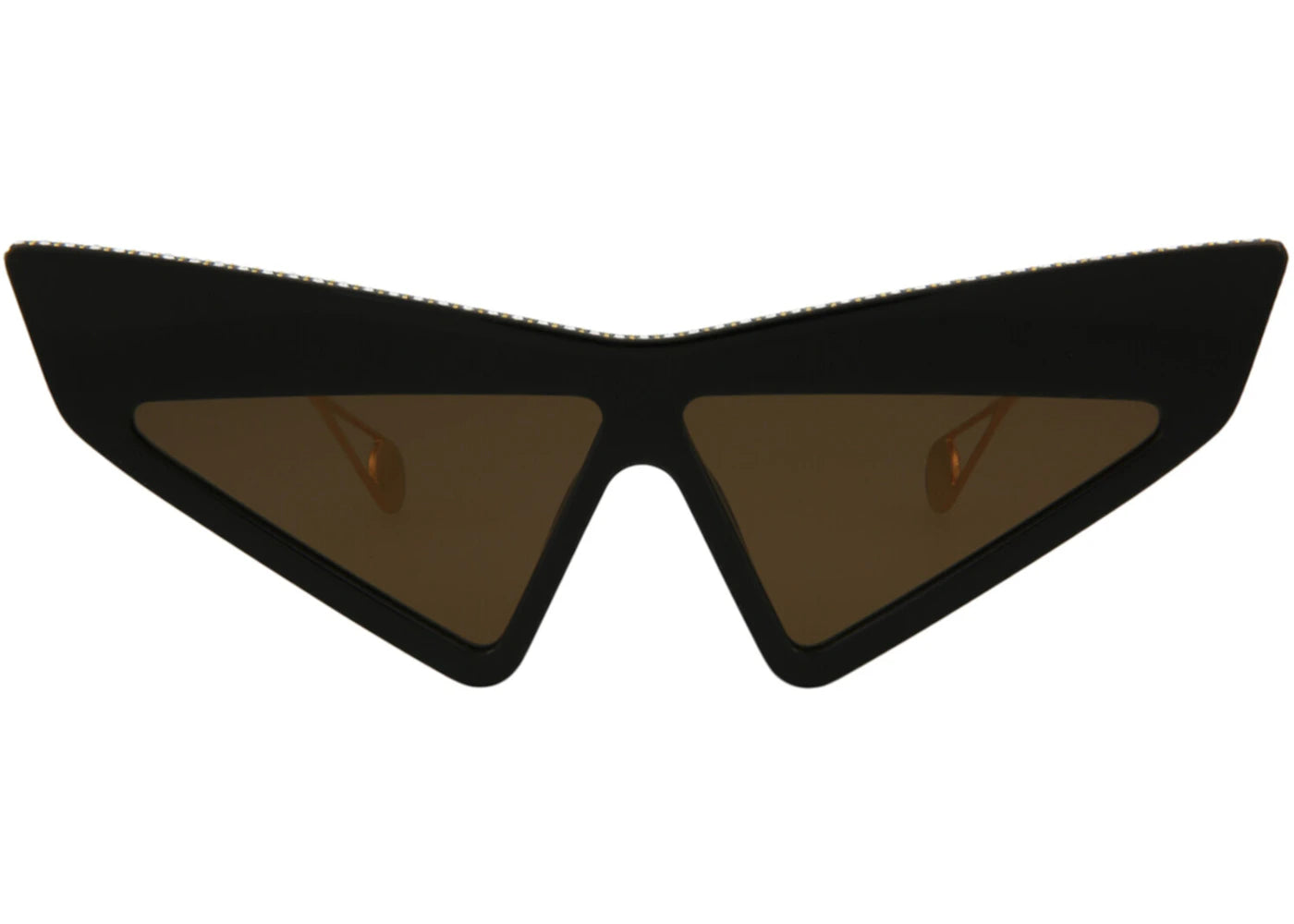 Gucci Cat Eye-Frame Acetate Sunglasses Black Gold Brown (GG0430S-30006314-002)