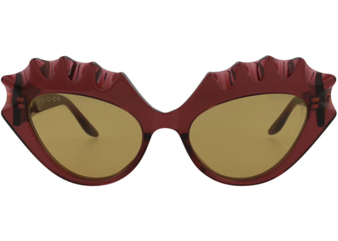 Gucci Cat Eye-Frame Acetate Sunglasses Burgundy/Yellow (GG0781S-30009261-005)
