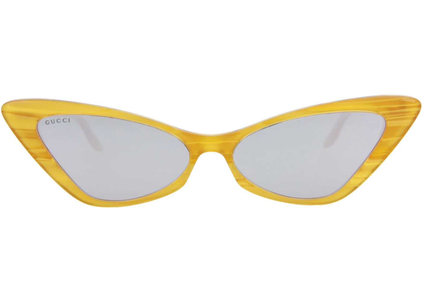 Gucci Cat Eye-Frame Acetate Sunglasses Yellow/Yellow/Silver (GG0708S-30008739-002)