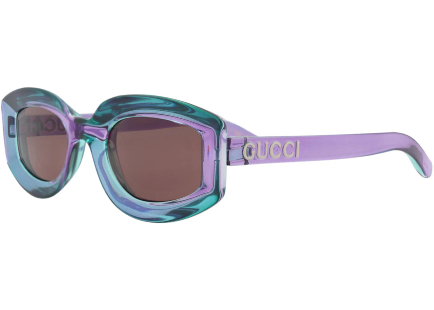 Gucci Cat Eye-Frame Injection Sunglasses Violet Violet Brown (GG1719S-30015508-003)