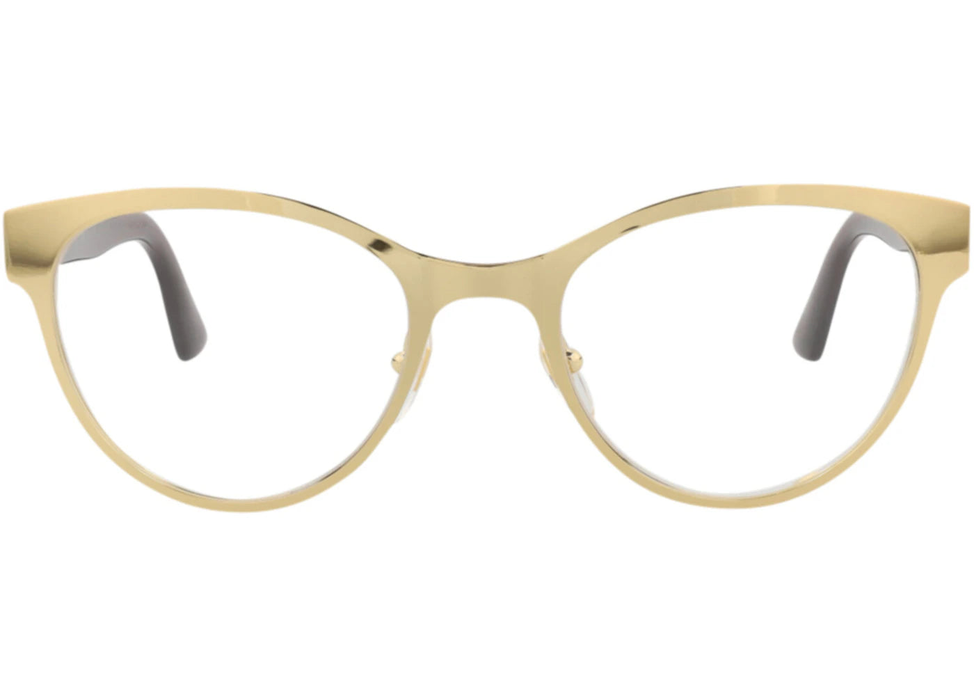 Gucci Cat Eye-Frame Metal Optical Frames Gold Red Transparent (GG1114O-30012906-003)