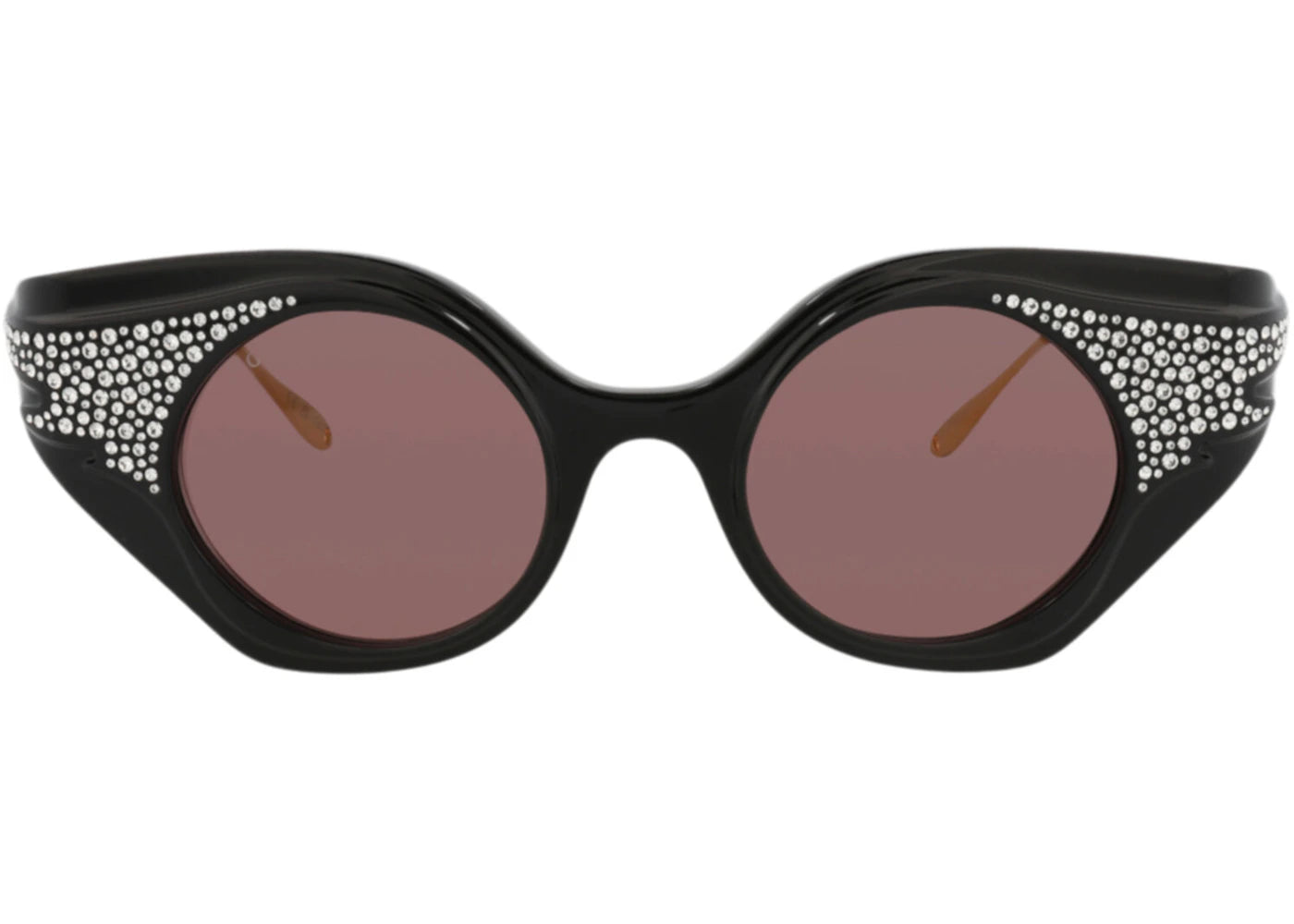 Gucci Cat Eye-Frame Recycled Acetate Sunglasses Black/Gold/Brown (GG1327S-30013927-001)