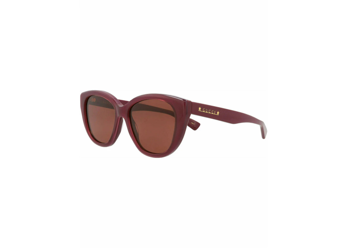 Gucci Cat Eye-Frame Recycled Acetate Sunglasses Burgundy Burgundy Brown (GG1588S-30014859-003)