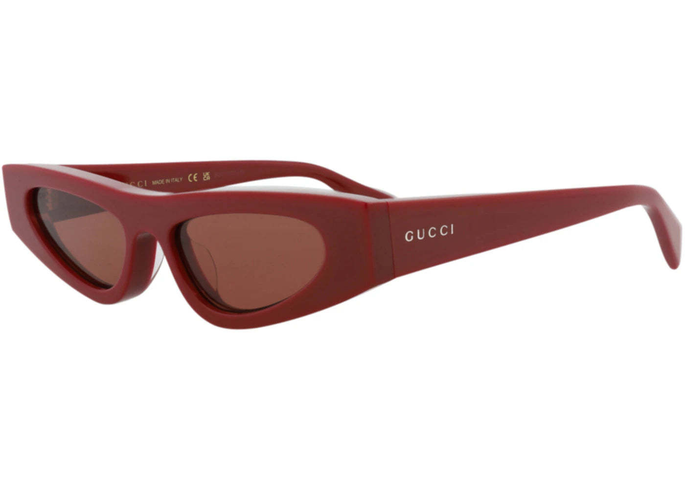 Gucci Cat Eye-Frame Recycled Acetate Sunglasses Burgundy Burgundy Brown (GG1779SA-30016145-002)