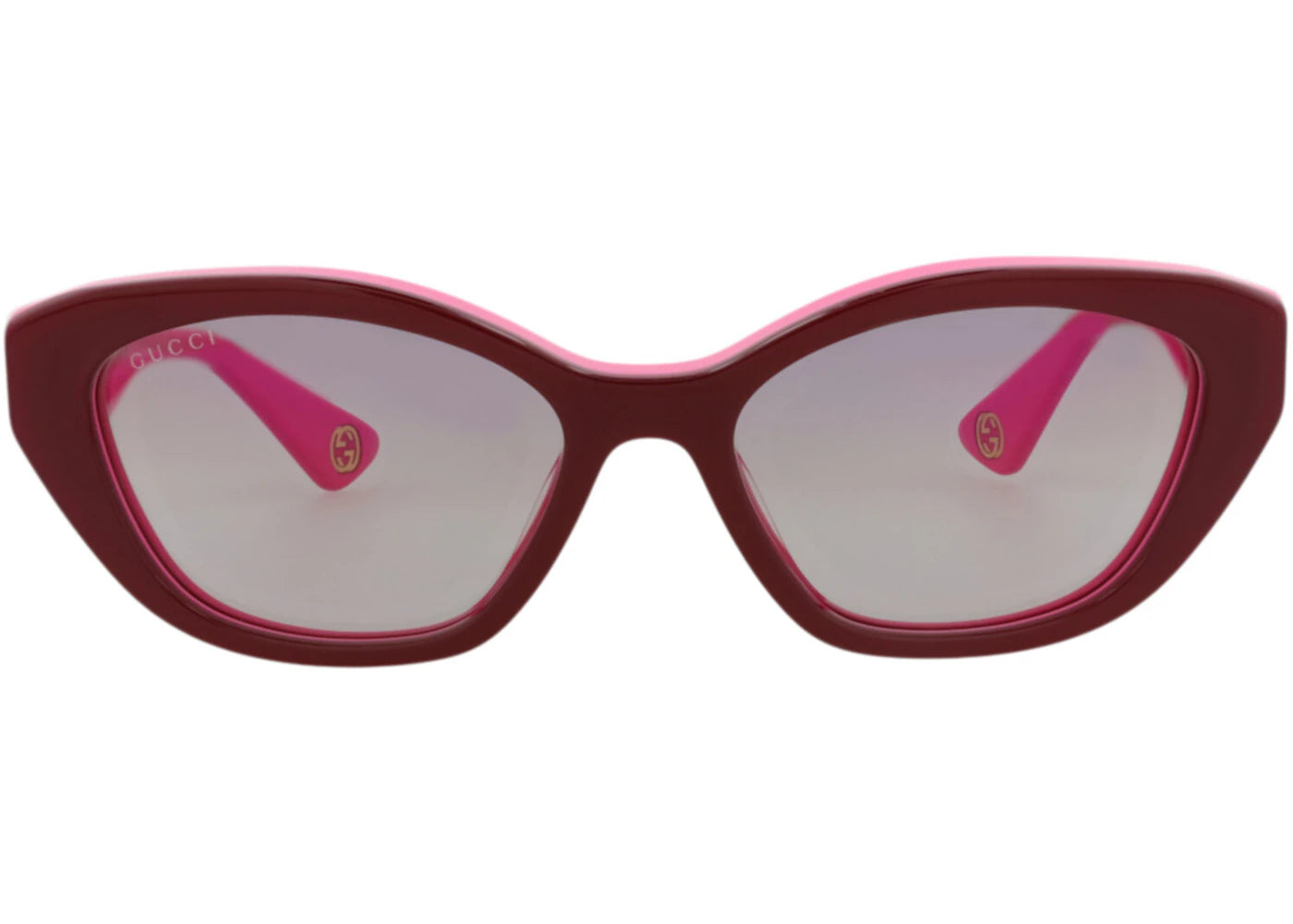 Gucci Cat Eye-Frame Recycled Acetate Sunglasses Burgundy Fuchsia Red (GG1638S-30014974-003)
