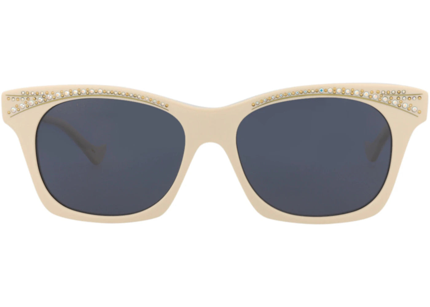 Gucci Cat Eye-Frame Recycled Acetate Sunglasses Ivory/Ivory/Blue (GG1299S-30013902-004)