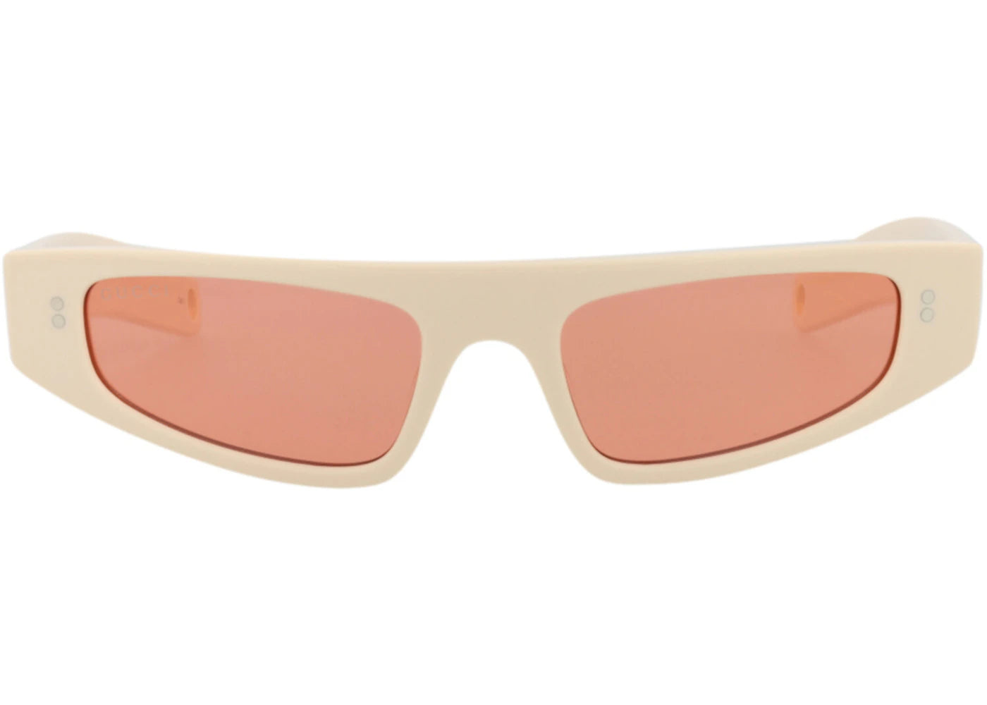 Gucci Cat Eye-Frame Recycled Acetate Sunglasses Ivory/Ivory/Red (GG1634S-30014927-005)