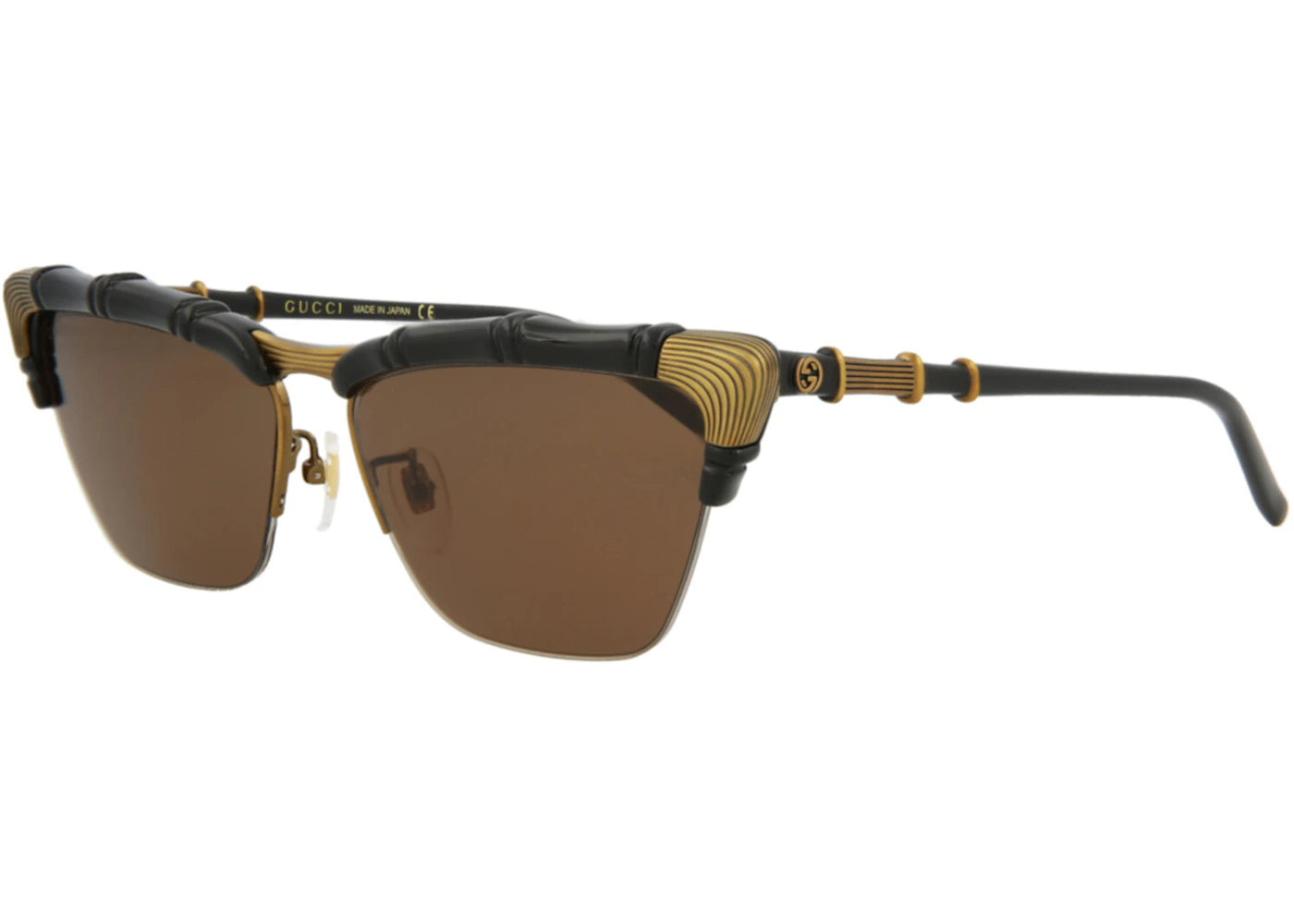 Gucci Cat Eye Sunglasses Black/Black/Brown (GG0660S-30008580-001)