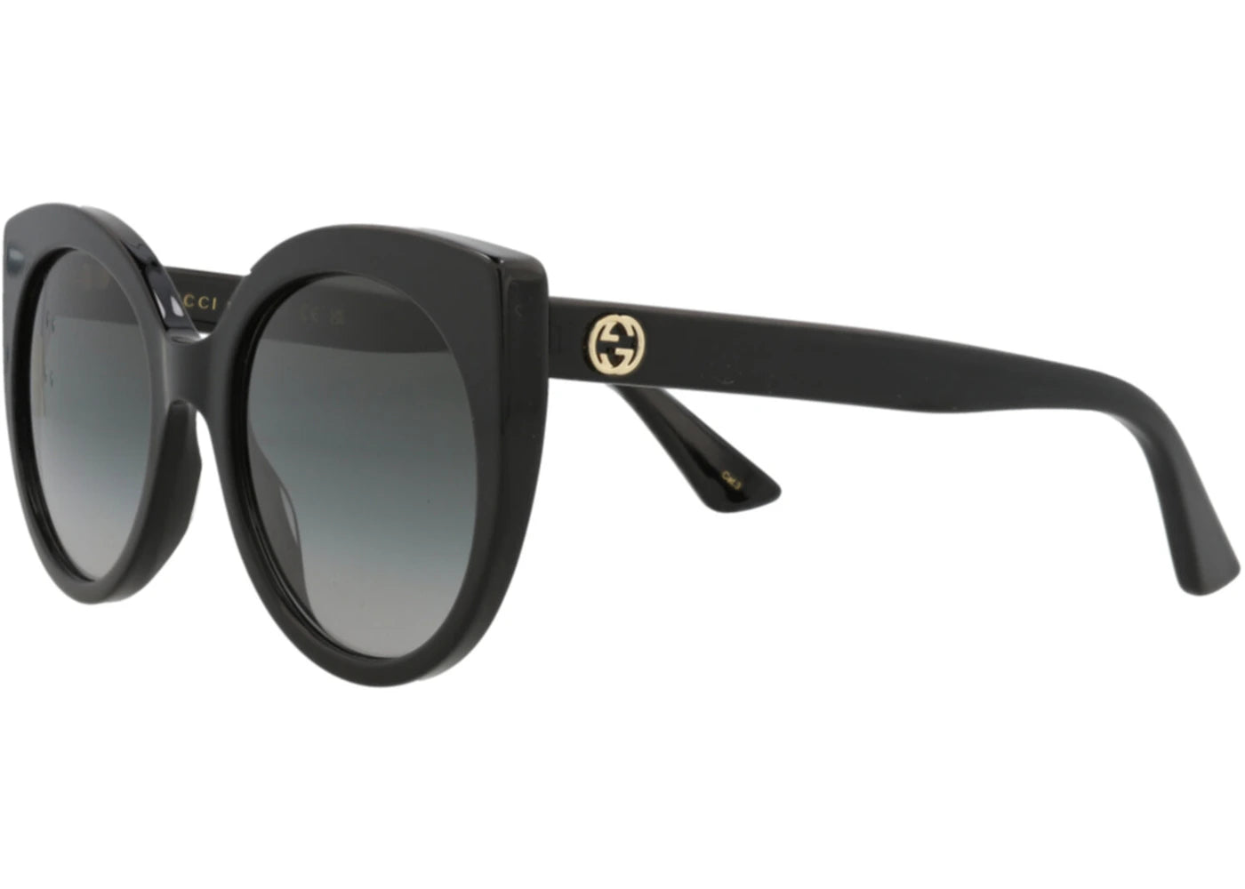 Gucci Cat Eye Sunglasses Black/Black/Grey (GG0325S-30002854-001)