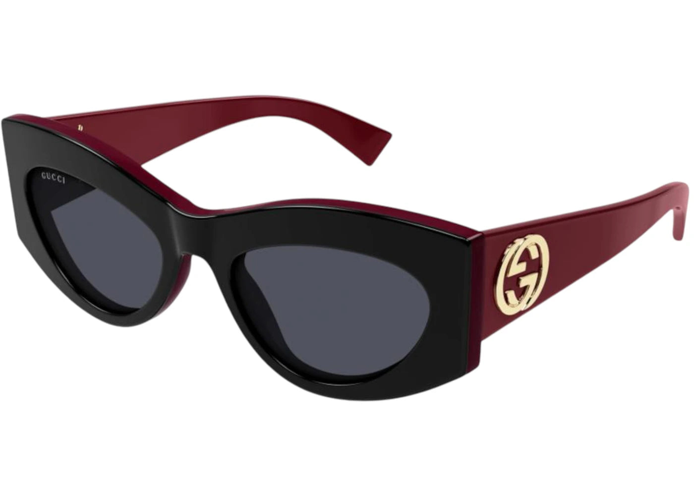 Gucci Cat Eye Sunglasses Black Red Grey (GG1843S-006-53)