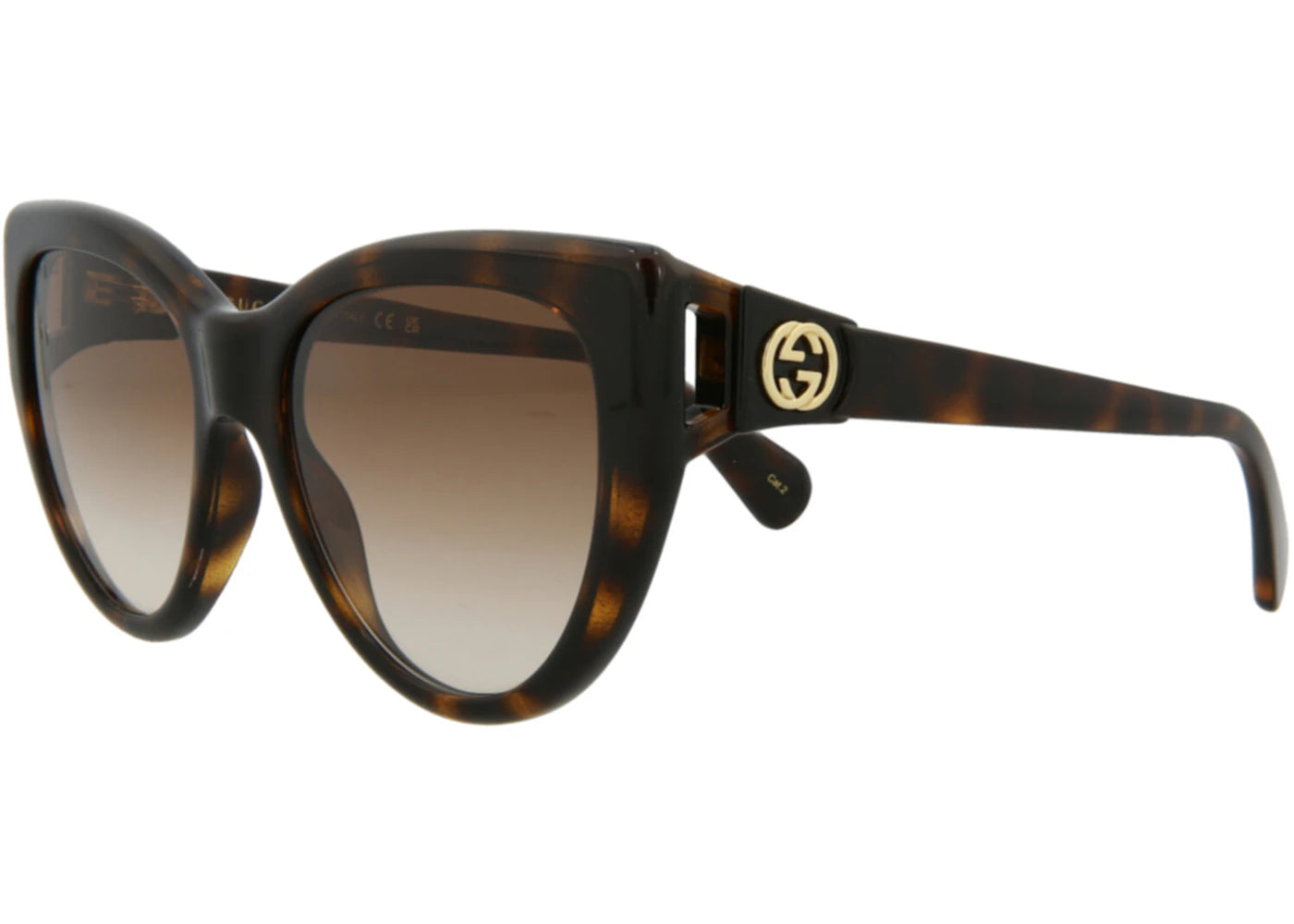 Gucci Cat Eye Sunglasses Havana/Havana/Brown (GG0877S-30010262-002)