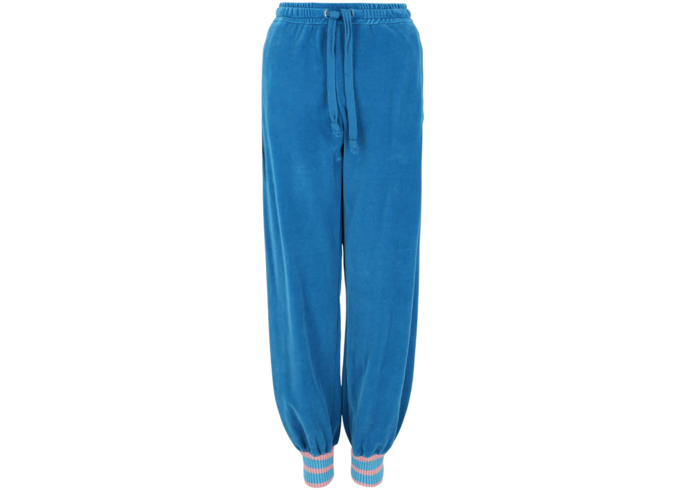 Gucci Chenille Knit Joggers Blue