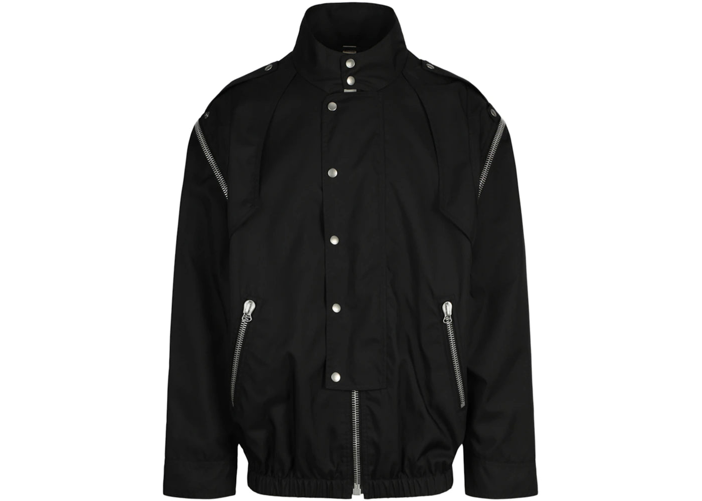 Gucci Convertible Graphic Print Jacket Black