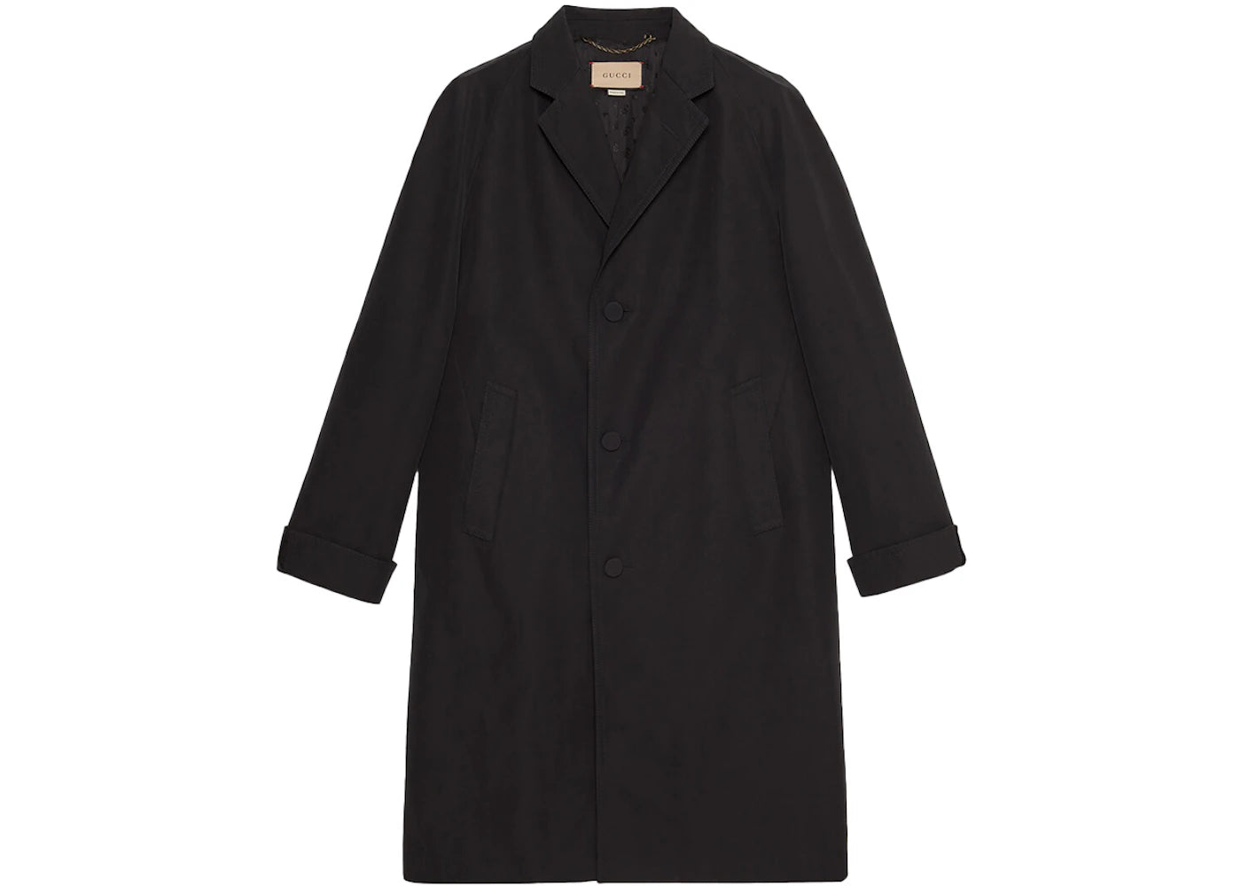 Gucci Cotton Poplin Coat Black