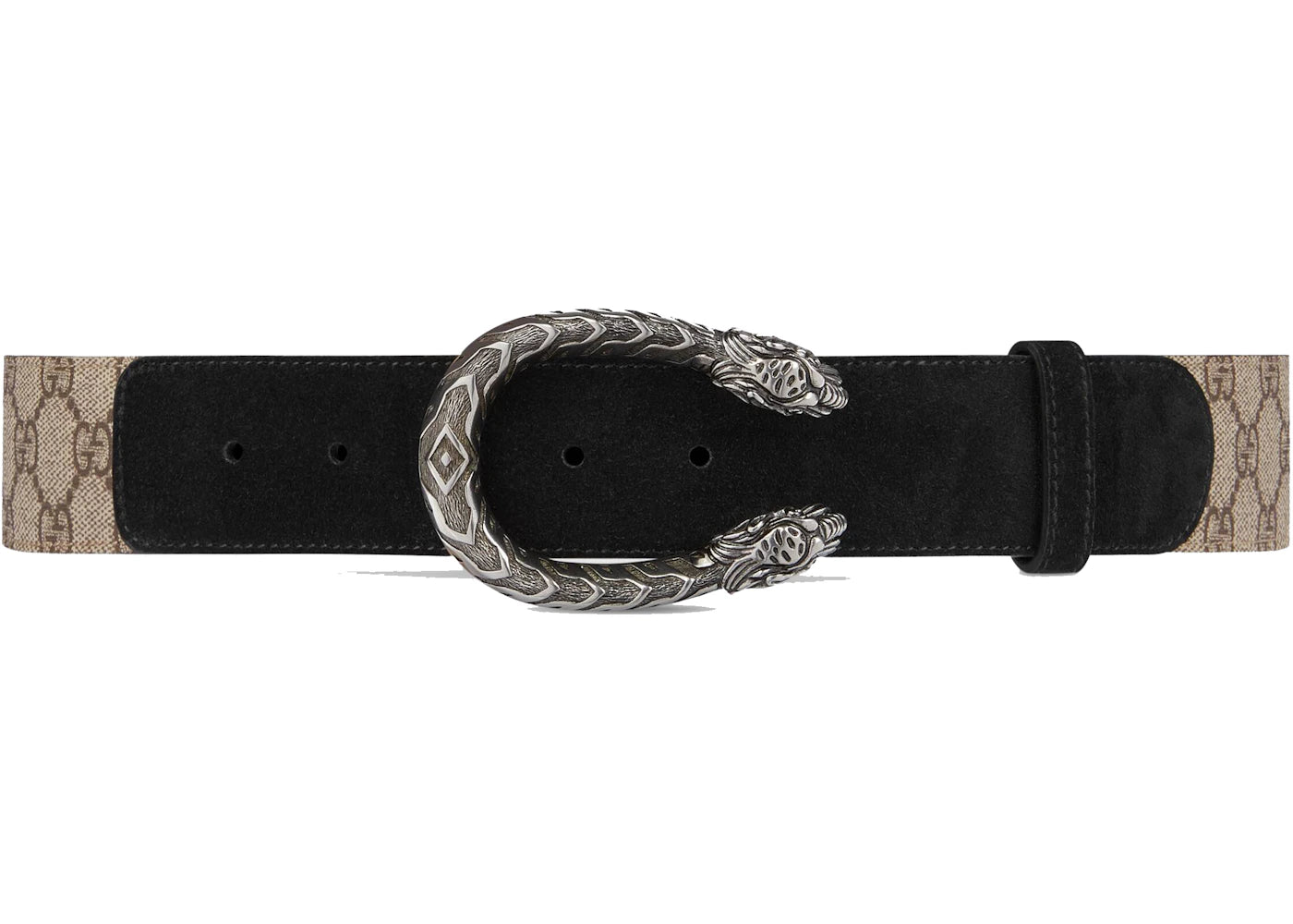 Gucci Dionysus Belt GG Supreme 1.5 Width Beige/Black