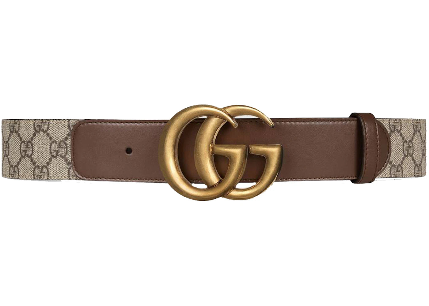 Gucci GG Belt Double G Buckle 1.5 Width Brown