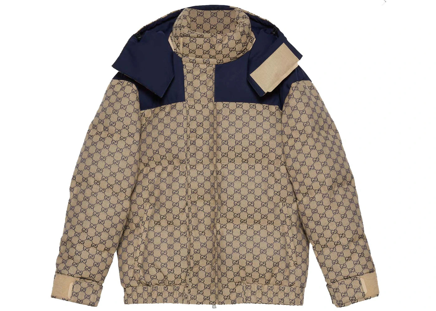 Gucci GG Canvas Goose Down Jacket Blue