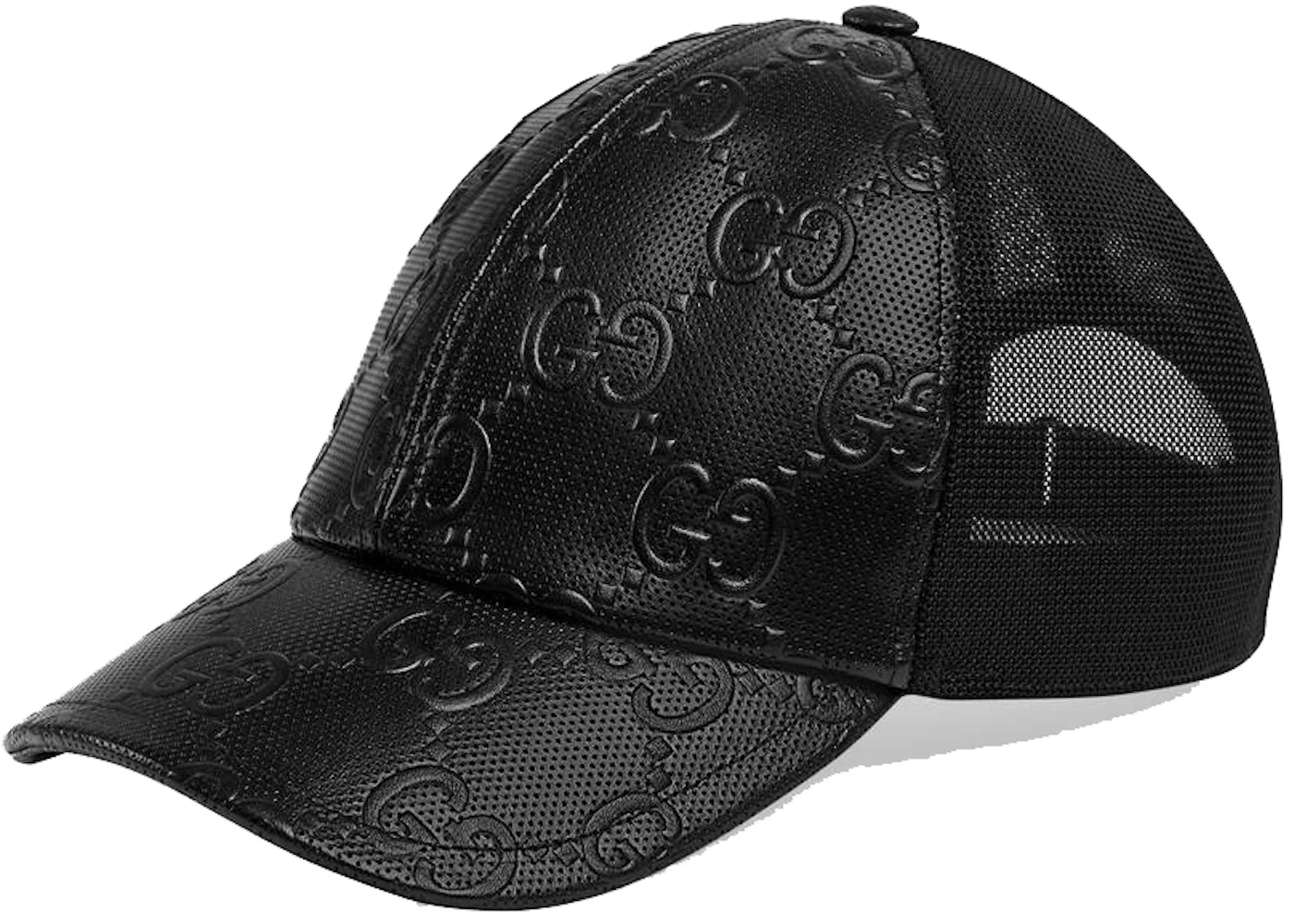 Gucci GG Embossed Baseball Hat Black