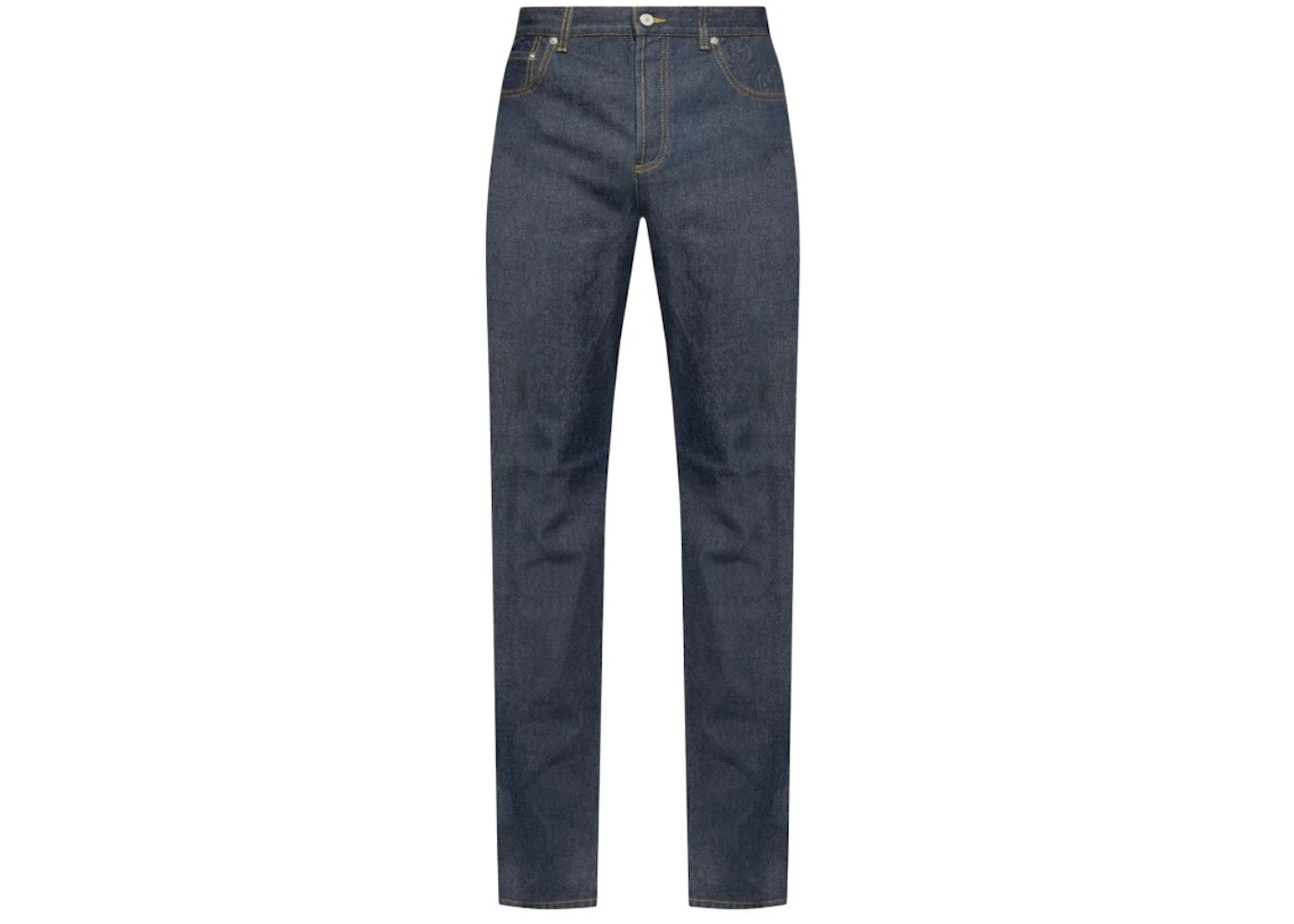 Gucci GG Embossed Detail Jeans Blue