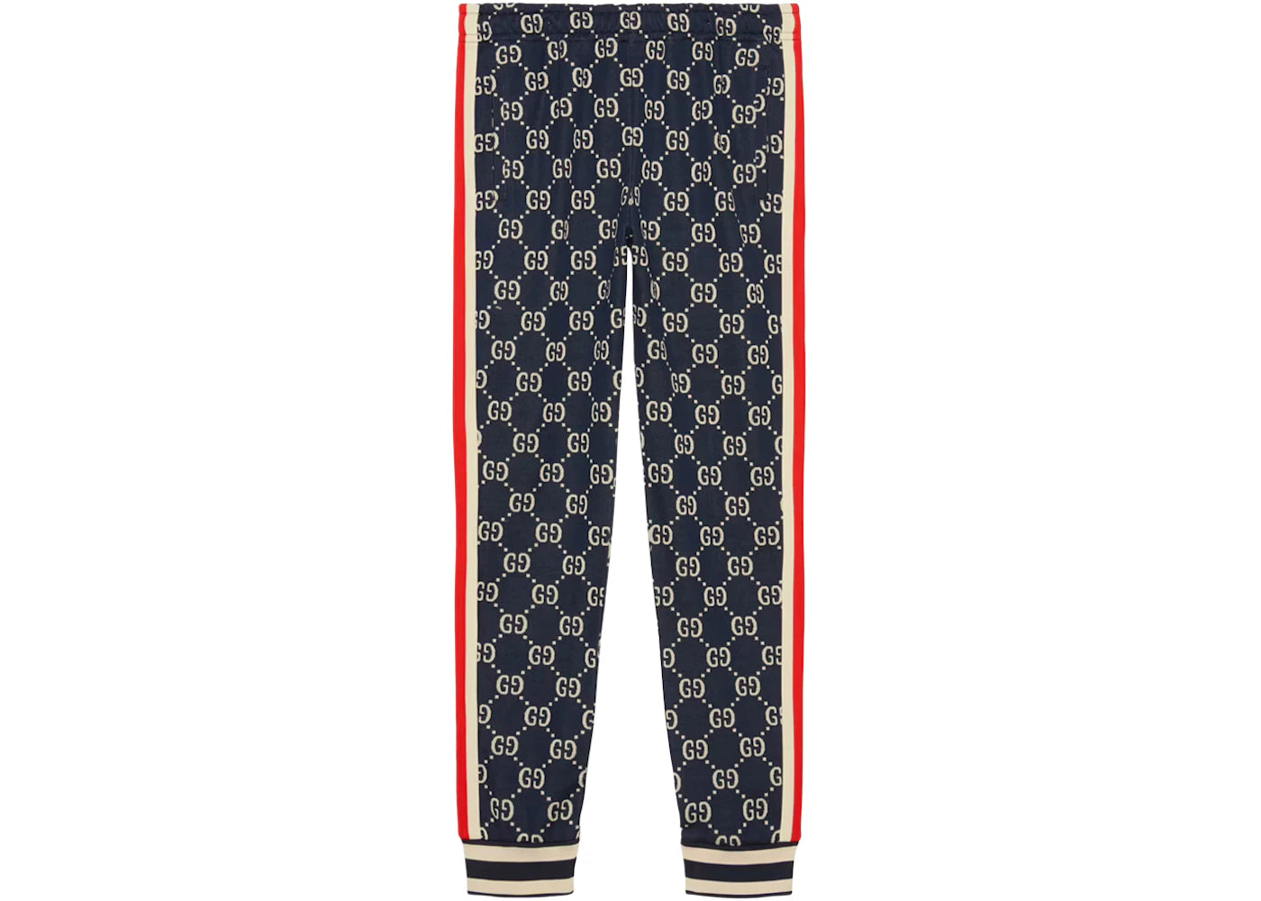 Gucci GG Jacquard Jogging Pant Blue/Ivory