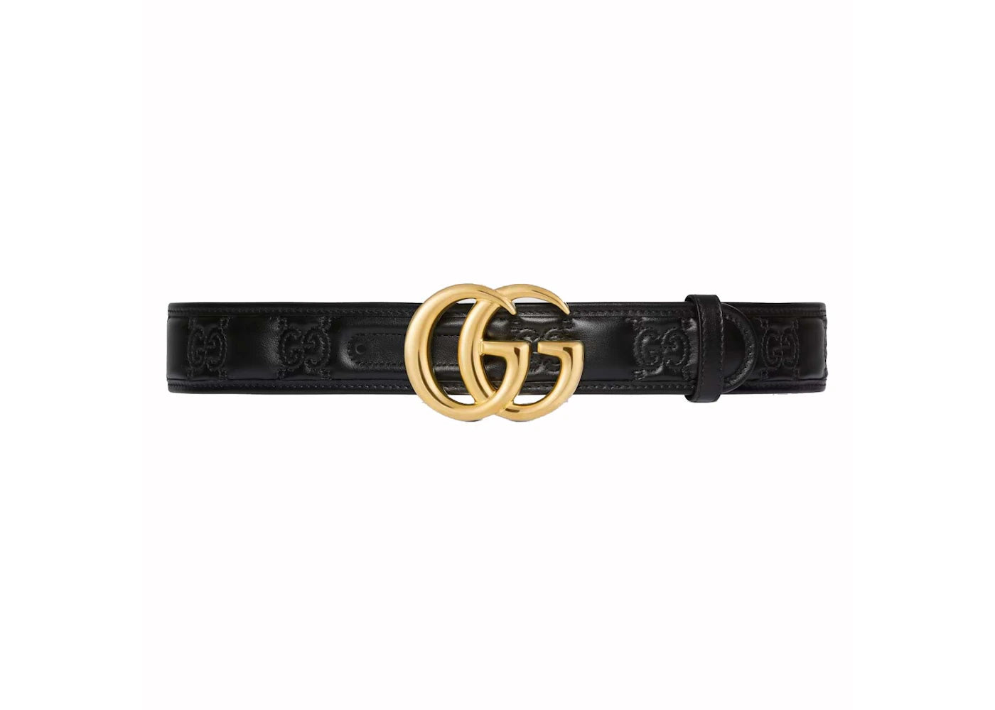 Gucci GG Marmont Matelasse Wide Belt Black