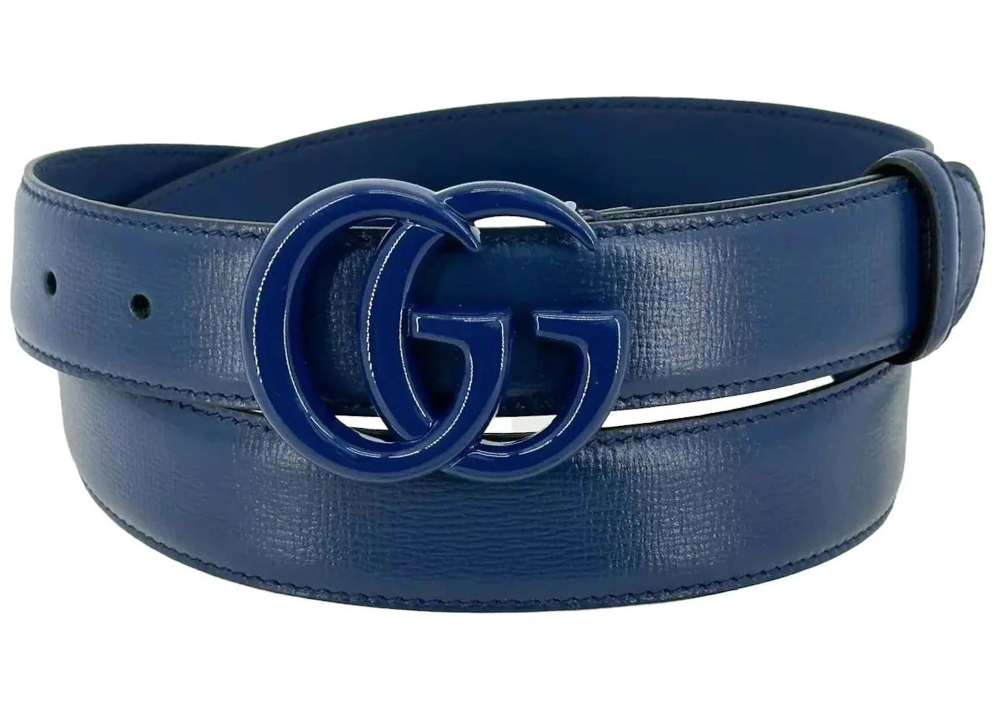 Gucci GG Marmont Thin Belt Blue