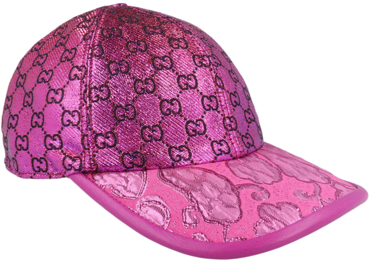 Gucci GG Metallic Baseball Cap Purple