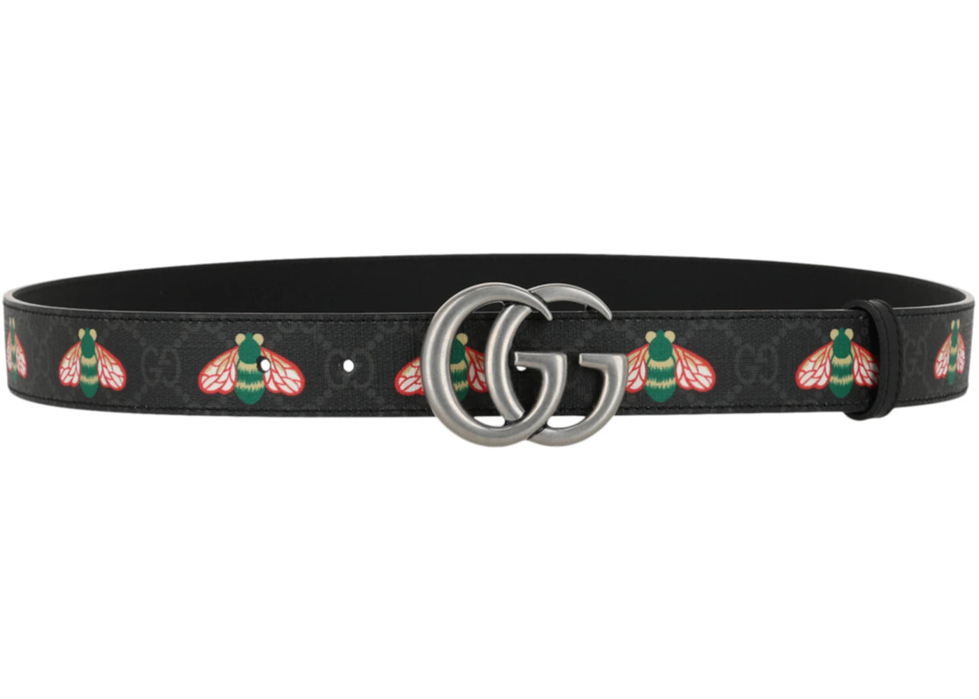 Gucci GG Supreme Bee Belt Black