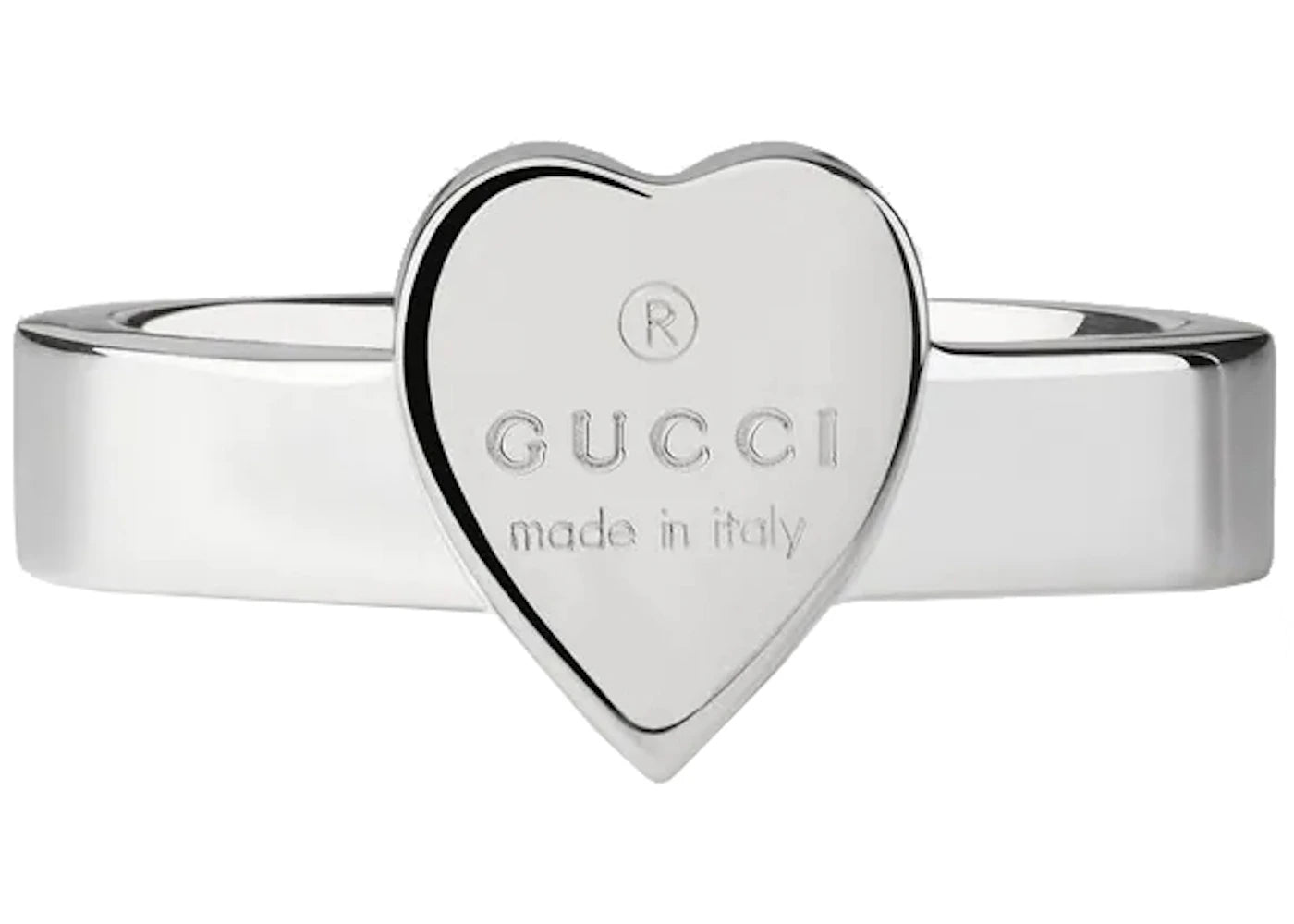 Gucci Heart Ring Silver