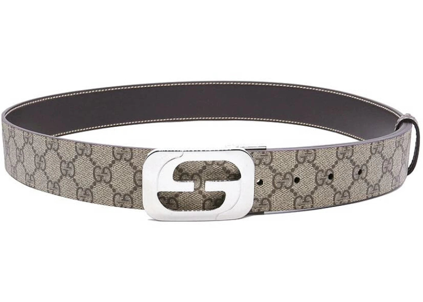 Gucci Interlocking G Belt GG Supreme Beige/Ebony