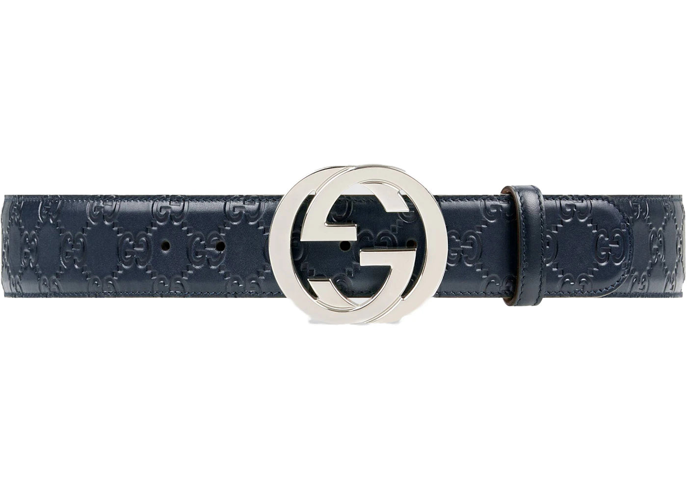 Gucci Belt Signature Leather 1.5W Blue