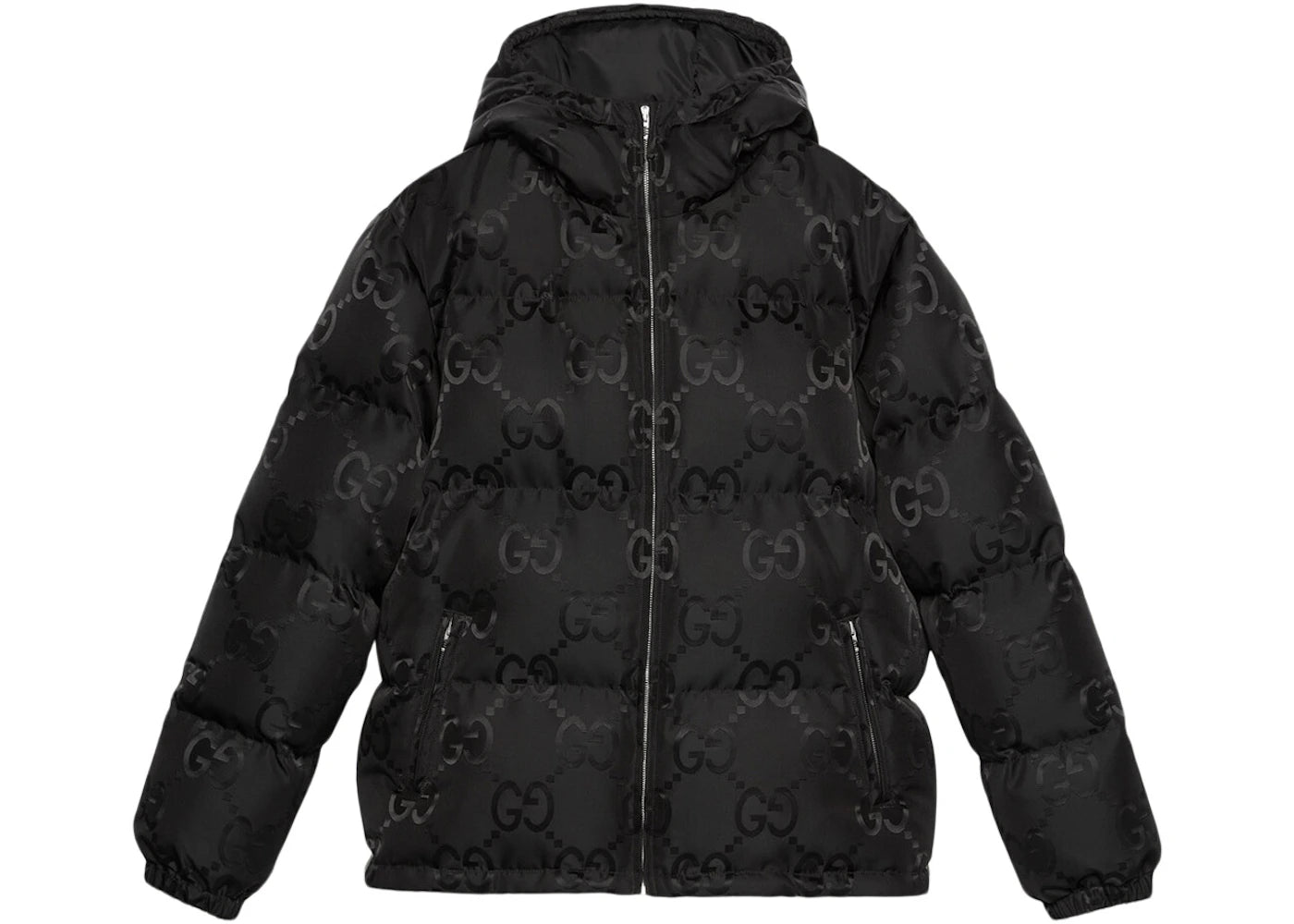 Gucci Jumbo GG Nylon Canvas Goose-Down Jacket Black