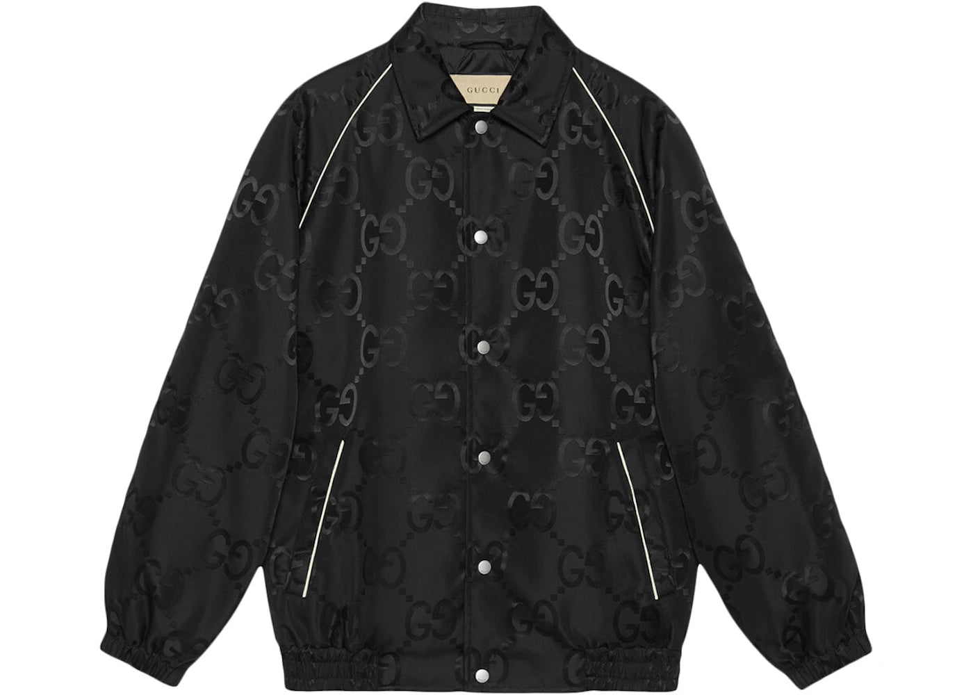 Gucci Jumbo GG Nylon Canvas Jacket Black