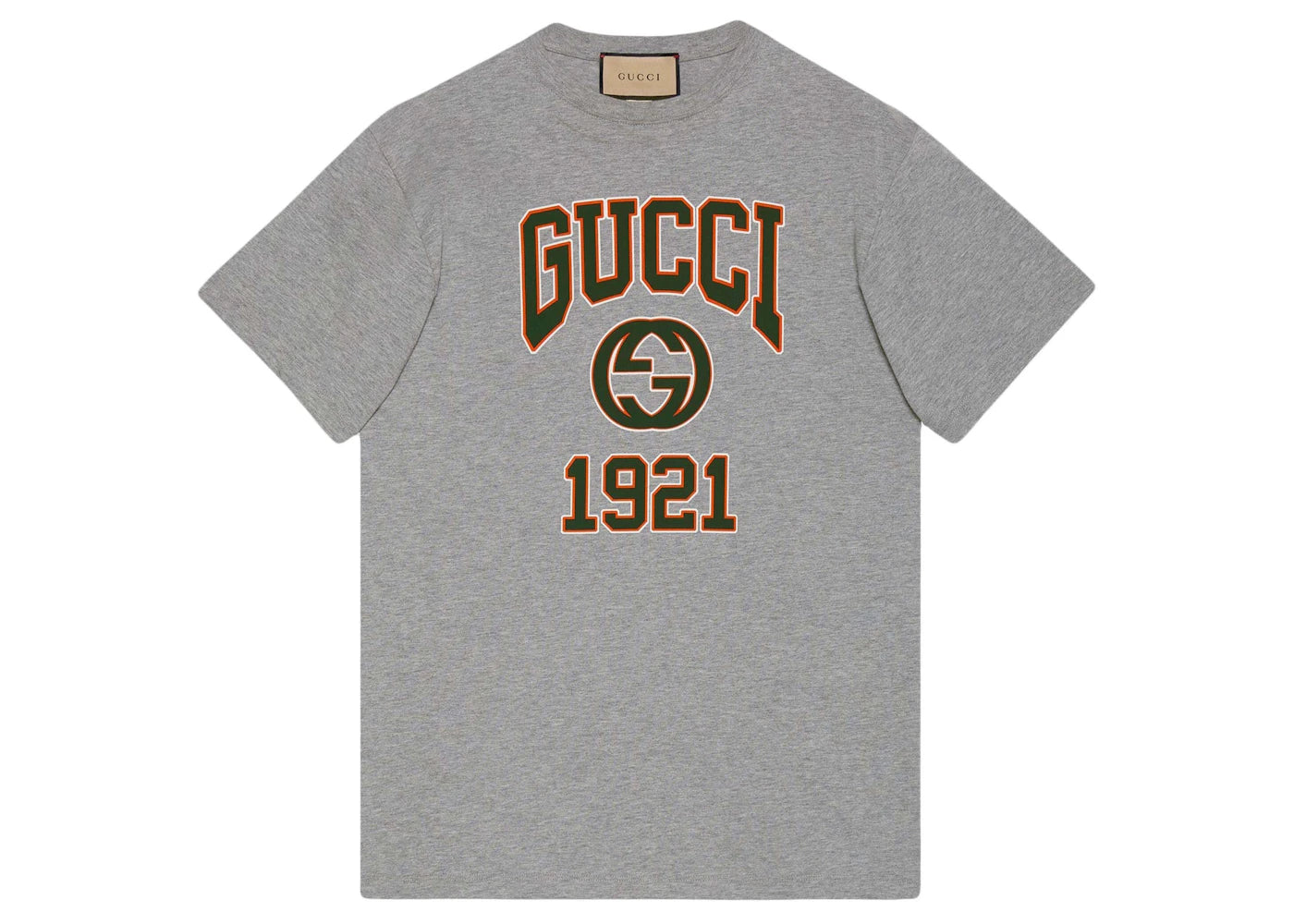 Gucci Logo Print T-shirt Gray