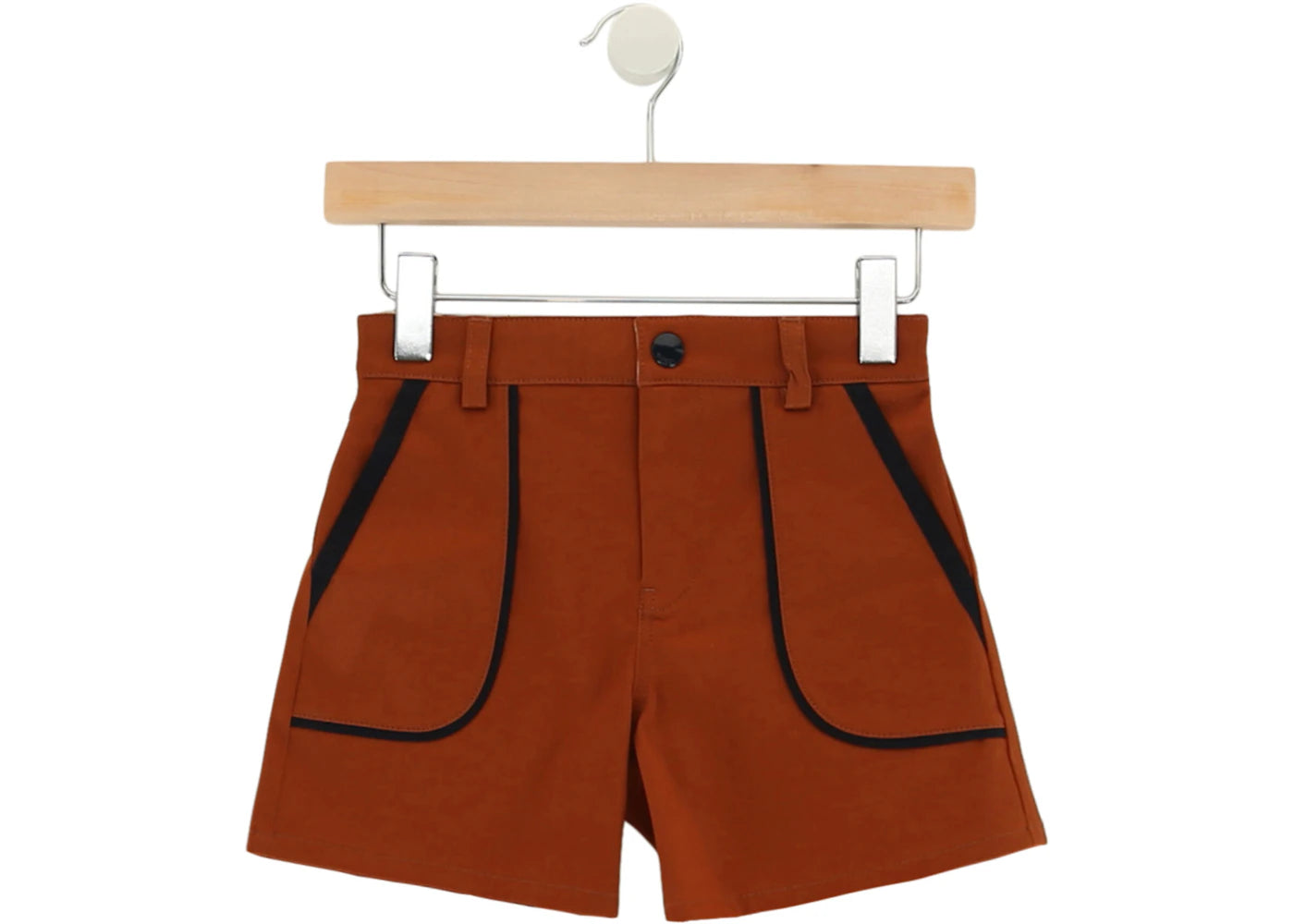 Gucci Mid-Rise Contrast Piping Shorts Brown